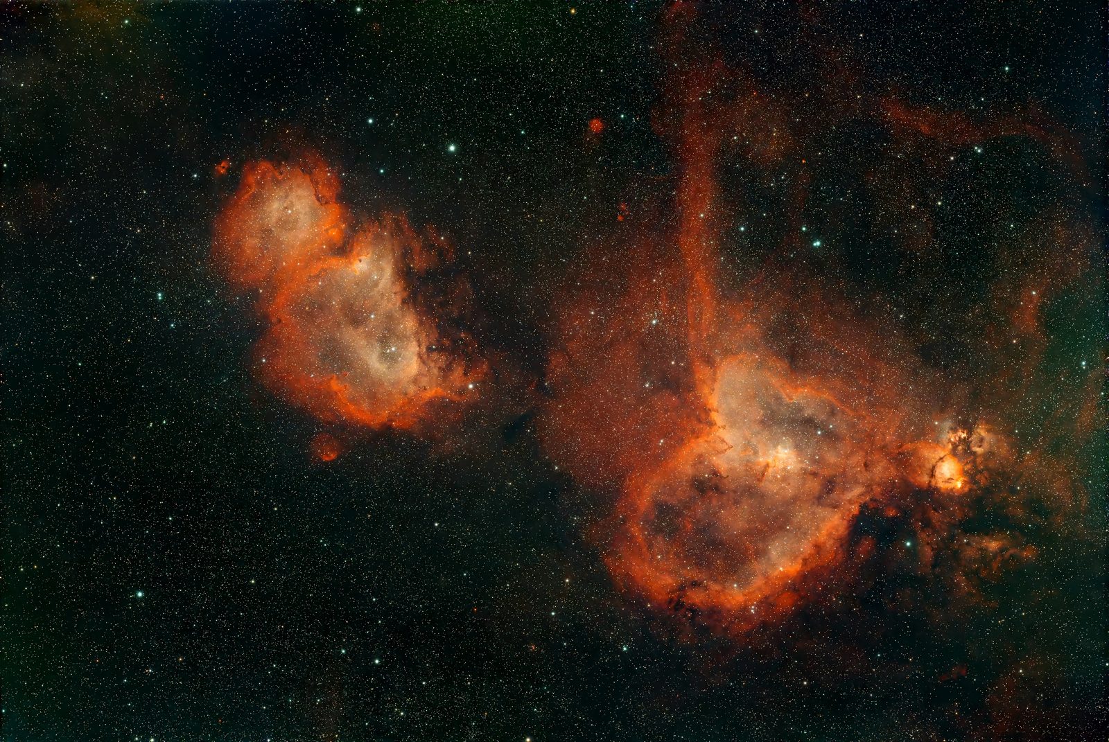 Heart and Soul Nebulae